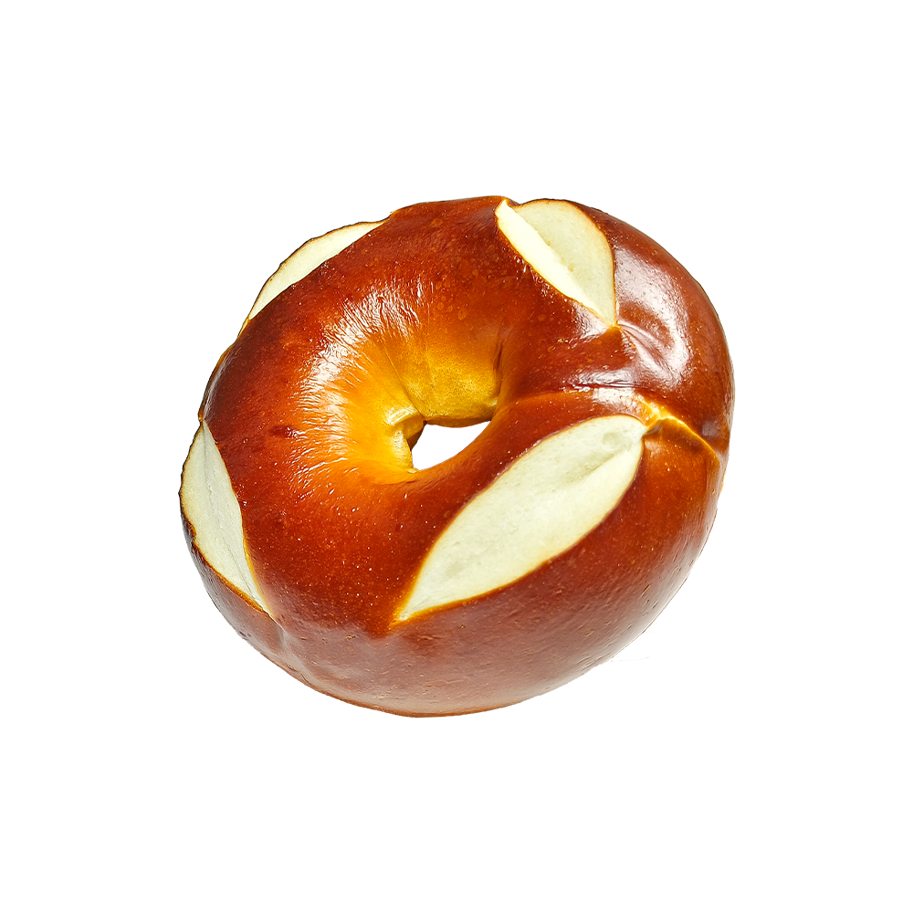 Bagel bretzel cuit à haute température