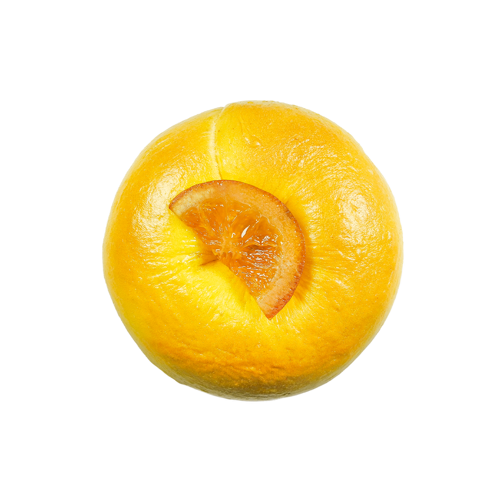 Bagel au fromage à la crème à l'orange sucré et rafraîchissant