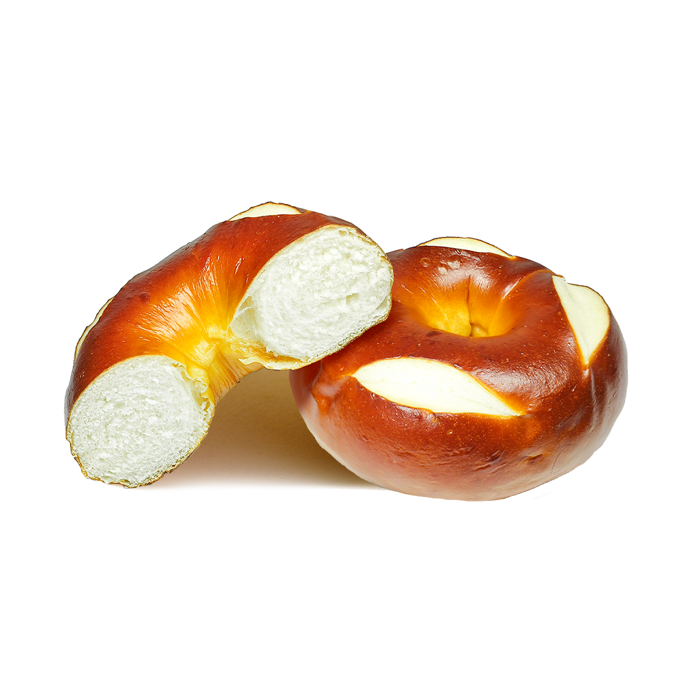 Bagel bretzel cuit à haute température
