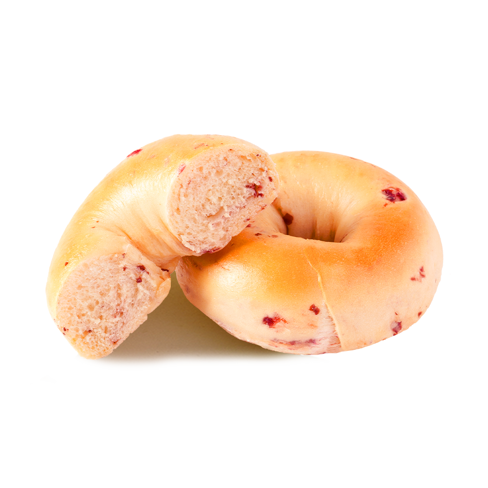 Bagel aux canneberges sain et faible en gras
